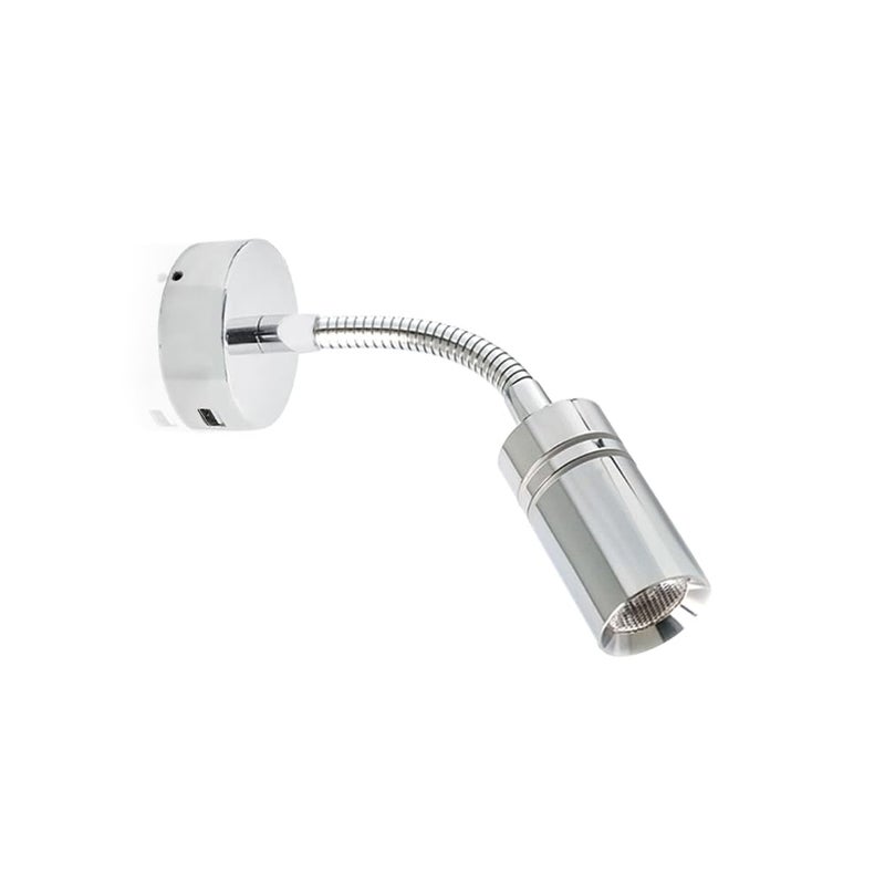 THALASSA 12V Short Gooseneck Light With 5V USB Port - Boat Reading Lamp Adjustable Warm White Spotlight with Dimmable Touch Switch Designed for RV, Caravans, Boats, Motor Homes Inside as Bedside Light - Image 1